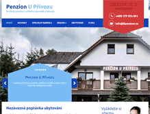 Tablet Screenshot of penzion-uprivozu.cz